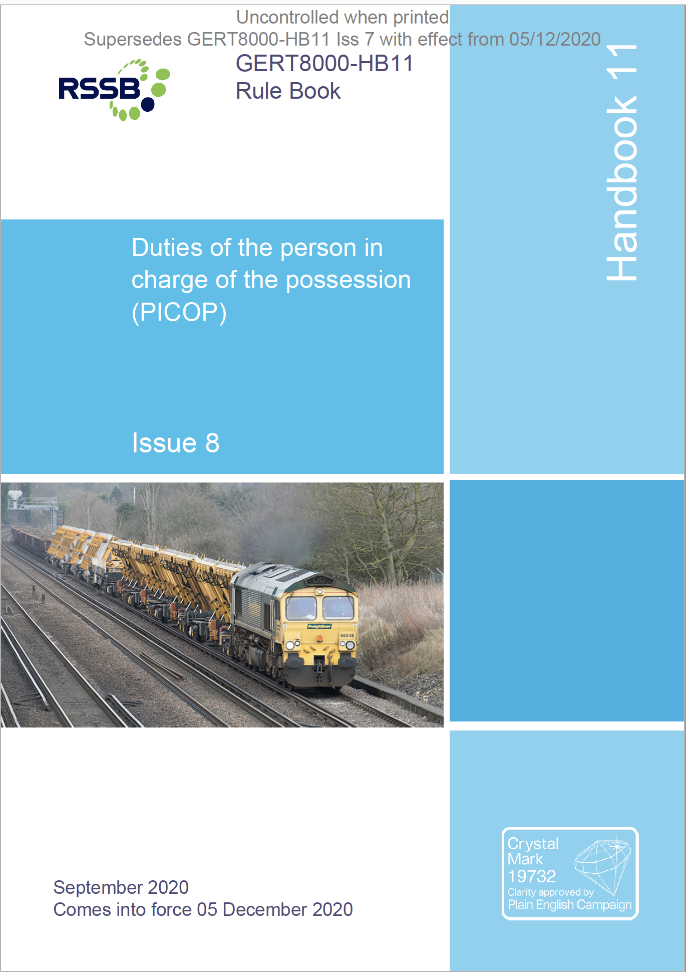 Handbook 11 Duties of the person in charge of the possession (PICOP) Cover