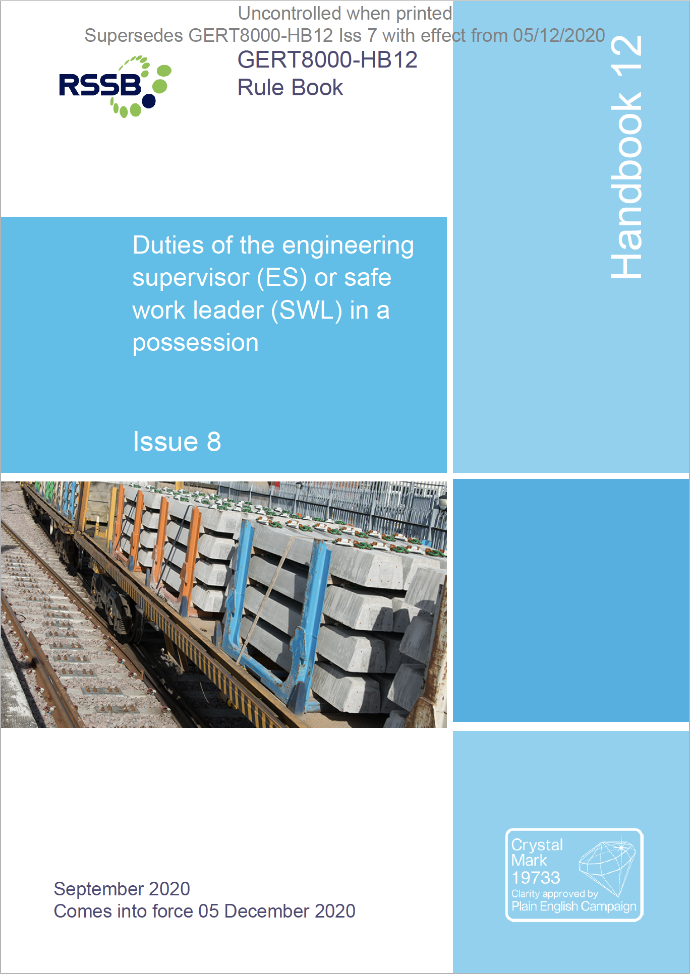 Handbook 12 Duties of the Engineering Supervisor (ES Handbook) Cover