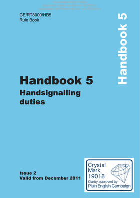 Handbook 5 Duties of the Hand Signaller Cover